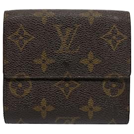 Louis Vuitton-LOUIS VUITTON Portafoglio Portefeuille Elise con monogramma M61654 LV Aut 52089-Monogramma