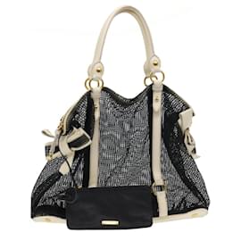 Miu Miu-Miu Miu Shoulder Bag Nylon Leather Black Auth yb323-Black