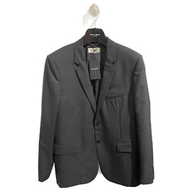 SAINT LAURENT Giacche T.fr 54 WOOL Nero