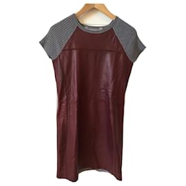 Reed Krakoff-REED KRAKOFF  Dresses T.International S Leather-Dark red