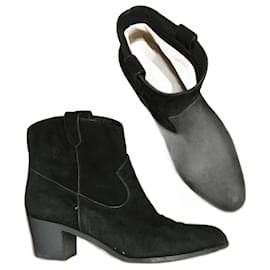 Gianvito Rossi-GIANVITO ROSSI Stivaletto T.Unione Europea 39.5 scamosciato-Nero