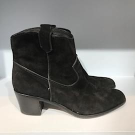 Gianvito Rossi-GIANVITO ROSSI  Ankle boots T.eu 39.5 Suede-Black