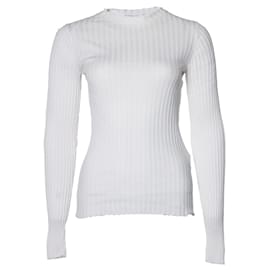 Autre Marque-Anine Bing, Ribbed stretch top in white-White