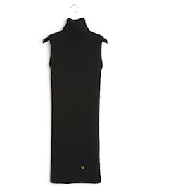 Gucci-Vestido largo mini punto negro FR36-Negro