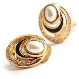 Christian Dior-CD earrings-Golden