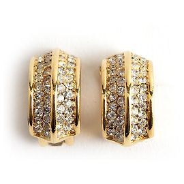 Christian Dior Clip-Ohrringe in Gold Golden