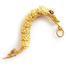 Kenneth Jay Lane Krokodilarmband Golden