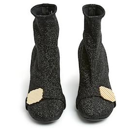 Céline-Phoebe Philo Shiny Soft Glitter EU38-Noir