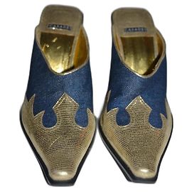 Casadei sabot Blu D'oro