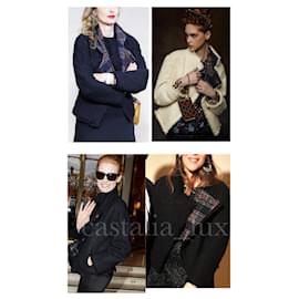 Chanel-8K$ Paris / Edinburgh Tartan Black Tweed Jacket-Black