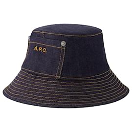 Apc-Sombrero de pescador Thais - A.PAG.do. - Algodón - Azul-Azul