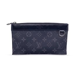 Louis Vuitton-Pochette Discovery Pochette in tela Monogram Eclipse-Grigio