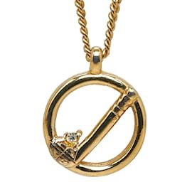 Givenchy-Collar con colgante de golf de Givenchy Collar de metal en buen estado-Dorado