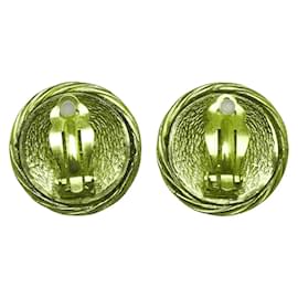 Chanel-CC Clip On Earrings-Golden
