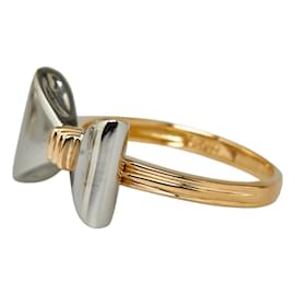 & Other Stories-18k Gold & Platinum Ribbon Ring-Golden