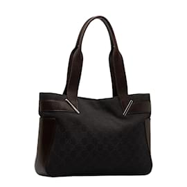 Gucci-GG Canvas Tote Bag 73983-Black