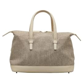 Loewe-Amazona 75 Cloth Handbag-White