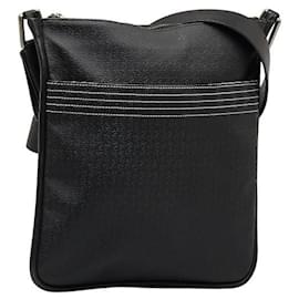 Loewe-Repeat Anagram Leather Crossbody Bag-Black