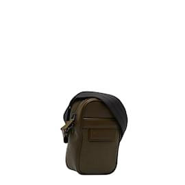 Bottega Veneta-Leather Crossbody Bag-Bronze