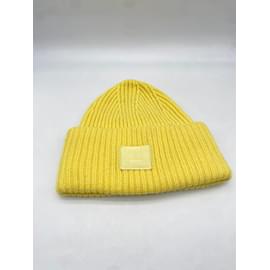 Acne-ACNE STUDIOS  Hats T.International S Cotton-Yellow