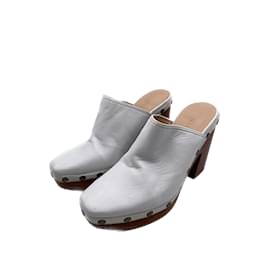 Jacquemus-JACQUEMUS Ciabatte e zoccoli T.Unione Europea 38 Leather-Bianco