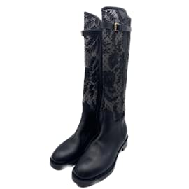 Dior-DIOR  Boots T.eu 39.5 leather-Black