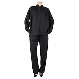 Isabel Marant Etoile-Conjunto blusa e calça preta - tamanho UK 12-Preto
