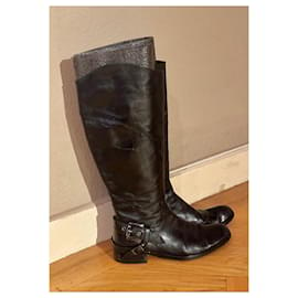 Balmain-Balmain riding boots-Black