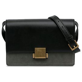 Borsa Bellechasse media nera di Saint Laurent Nero Grigio Grigio antracite