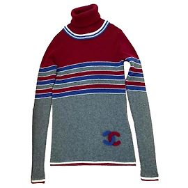 Pull à col roulé Chanel en laine Autre