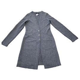 Chanel Weste aus Kaschmir Grau XS Grau