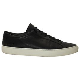 Autre Marque Common Projects Original Achilles Sneaker aus schwarzem Leder Schwarz