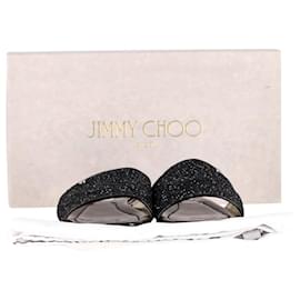 Jimmy Choo-Sandálias Jimmy Choo Nanda em couro preto-Preto