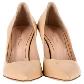 Gianvito Rossi-Gianvito rossi 85 Pointed Pumps in Nude Leather-Brown,Flesh