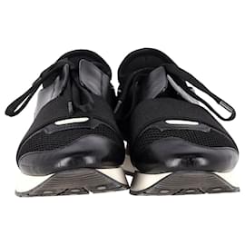 Balenciaga-Balenciaga Runner Sneakers aus schwarzem Polyurethan-Schwarz