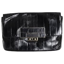 Anya Hindmarch-Anya Hindmarch Clutch Bag in Black Leather-Black