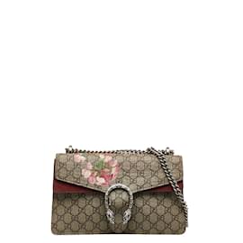 Gucci-GG Supreme Blooms Medium Dionysus Shoulder Bag 400249-Brown