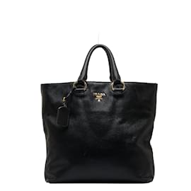 Prada-Leather Tote Bag BN1713-Black