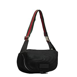 Gucci-Gucci Canvas Sherry Line Belt Bag Canvas Belt Bag 630920 in Good condition-Black