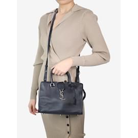 Saint Laurent-Black Paris Baby Cabas leather two-way shoulder bag-Black