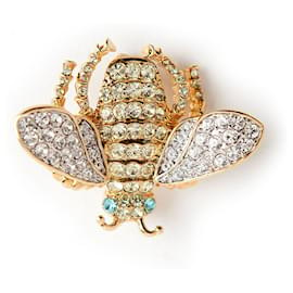 Kenneth Jay Lane-Bee brooch-Golden