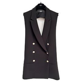 Robe Gianni Versace Noire en Polyester Noir