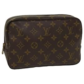 Louis Vuitton-Louis Vuitton Monogram Trousse Toilette 23 Kupplungstasche M.47524 LV Auth am4923-Monogramm