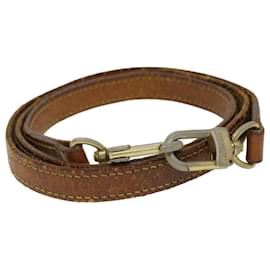 Louis Vuitton-LOUIS VUITTON Bandoulière Cuir 41.3"" Beige LV Auth 48477-Beige