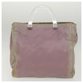 Prada-PRADA Hand Bag Nylon Pink Auth cl691-Pink