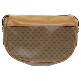 Gucci-GUCCI Micro GG Canvas Web Sherry Line Shoulder Bag PVC Leather Beige Auth ep1423-Red,Beige,Green