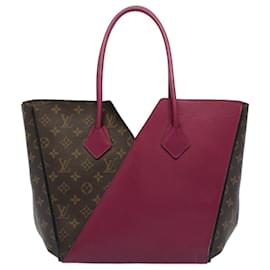 Louis Vuitton-LOUIS VUITTON Monogram Kimono MM Tote Bag Purple Black M40521 LV Auth 52144a-Black,Purple