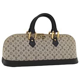 Louis Vuitton-LOUIS VUITTON Monogram Mini Alma Ron Hand Bag Blue M92205 LV Auth ki3291-Blue