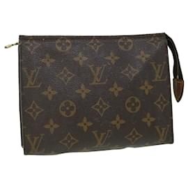 Louis Vuitton-Louis Vuitton Monogram Poche Toilette 19 Pouch M47544 LV Auth 51402-Monogram