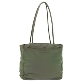 Prada-PRADA Shoulder Bag Nylon Khaki Auth cl711-Khaki